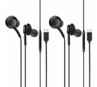 Lot de 2 écouteurs USB C pour Samsung Galaxy Z Flip 7 FE/Z Flip 6/Z Flip 5/Z Flip 4/Z Flip 3, écouteurs filaires de type C avec son stéréo HiFi et basses profondes, écouteurs numériques