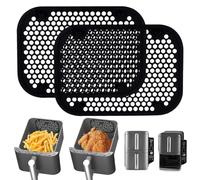 Lot de 2 écrans anti-éclaboussures en silicone réutilisables pour friteuse à air comprimé Ninja SL400EU SL300EU 13 x 8 cm