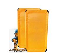 Lot de 2 écrans de soudage portables, écrans de rideau de soudage de panneaux, barrière de travail à chaud mobile for la découpe et le meulage du métal,(58x110cm)