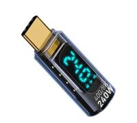 Lot de 2 écrans LED pour tension d'alimentation compatible avec testeur de 240 W C USB avec transfert de données avec 8 K/60 Hz et courant vidéo 40 Gbit/s