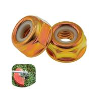 Lot de 2 Écrou de Lame Universel M10x1.25 Filetage à Gauche, Accessoires de Débroussailleuse, Remplacements pour Débroussailleuse
