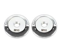 Lot de 2 écrous à dégagement rapide pour meuleuse, plaque de pression de serrage filetée M10 - Écrou de blocage en acier allié de 45 mm de diamètre pour meules et meules de