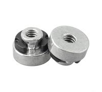 Lot de 2 écrous de montage pour siège arrière de moto avec écrou moulé sous pression 6,35 mm et rondelle en nylon pour une installation facile du siège de vélo