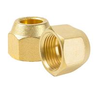 Lot de 2 écrous de raccordement 1/4" pour conduite de réfrigérant 1/4" pour climatisation, climatisation, écrou de raccord fendu 1/4" pour le montage de climatiseurs split