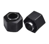 Lot de 2 écrous de serrage en métal de 12 mm et 12,7 mm, compatibles avec DW621/DW616/DW618/DW616M/ DW618B3 et pour bosch 1617 1618 1619 MRC23EVSK