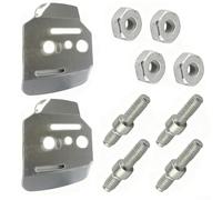 Lot de 2 écrous et vis de collier de barre latérale pour tronçonneuse MS660 MS650 MS460 MS440 044 046 modèles Construction en métal pour un entretien durable des équipements