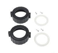 Lot de 2 écrous fendus de 5,1 cm pour réparation de chauffage compatible avec Balboa pour Coleman - Raccord en plastique anti-fuite avec vis et joints de 6,3 cm de diamètre extérieur