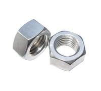 Lot de 2 écrous hexagonaux métriques en acier inoxydable M24 x 1,5 mm