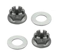 Lot de 2 écrous moyeu d'essieu arrière robustes for 660 350 YFZ450 2004-2005 et 125 04-13, écrou métallique gris avec rondelle