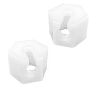 Lot de 2 Écrous Rechange Convient pour Sodastream Crystal 1.0/2.0 Jet Spirit Easy Terra Duo Blanc Cuneary