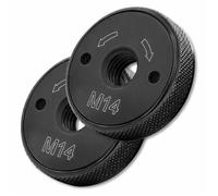 Lot de 2 Écrous Serrage Rapide M14 Meuleuse - Sans ompatibles 115/125 mm - Changement Facile et Sécurisé - OMNIVOR