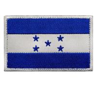 Lot de 2 écussons avec fermeture Scratch - Motif drapeau de l'Amérique du Nord et de l'Amérique du Sud