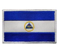 Lot de 2 écussons avec fermeture Scratch - Motif drapeau de l'Amérique du Nord et de l'Amérique du Sud