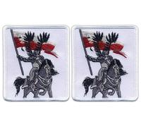 Lot de 2 écussons brodés à coudre ou à coudre Motif Hussards Pologne