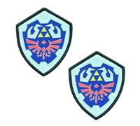 Lot de 2 écussons brodés à crochet et boucle, compatibles avec Legend of Zelda Hyrule's Royal Crest Shield pour costume, sac à dos, uniforme, gilet, enfants et hommes, décoration de jeu