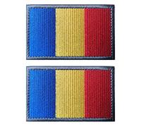 Lot de 2 écussons brodés avec drapeau de la Roumanie par AliPlus