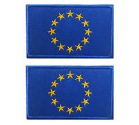 Lot de 2 écussons brodés avec drapeau de l'Union européenne par AliPlus