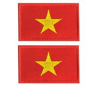 Lot de 2 écussons brodés avec drapeau du Vietnam AliPlus