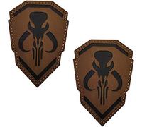 Lot de 2 écussons réfléchissants Mythosaure - Patchs infrarouge Star Wars - avec ruban auto-agrippant au revers - 9,5 x 6,5 cm