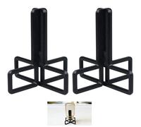 Lot de 2 Égouttoir à Bouteilles Noir en Plastique ABS, Support de Séchage Compact 10x10cm compatible avec SodaStream Crystal/Duo, Porte-Bouteille Léger pour Goulot > 2.5cm, Séchoir Multifonction