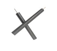Lot de 2 électrodes en graphite avec fil de cuivre for expériences électrolytiques - Conductivité et résistance à l'érosion supérieures(8x50mm)