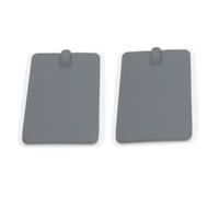 Lot de 2 électrodes en silicone pour la physiothérapie, 7 x 11 cm, grises, en gel souple