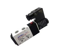 Lot de 2 électrovannes 4V210-08 à air 5 voies 2 positions DC24 V CC 12 V AC 110 V AC 220 V 6,35 mm pièces pneumatiques (110 V)