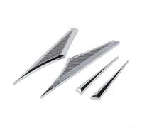 Lot de 2 emblèmes d'aile automobile pour portes latérales, ailes et coffre, construction en alliage de zinc pour plus de durabilité (B)