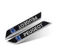Lot de 2 emblèmes de logo en métal pour Peugeot 508 607 806 807 1007 2008 3008 4007 5008 Rifter Bipper RCZ Badge Autocollant de remplacement de qualité supérieure Emblèmes de décoration automobile