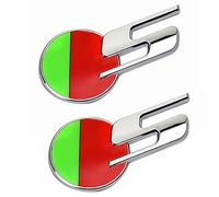Lot de 2 emblèmes en métal S Sport Logo autocollant pour voiture arrière de coffre latéral pour Jaguar