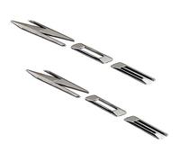 Lot de 2 emblèmes latéraux de rechange pour GM Chevrolet C8 Corvette 85623536 (chromés)