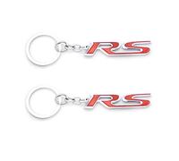 Lot de 2 Emblèmes RS Porte Clés Sac d'école Petites Pièces Décoratives (rouge)