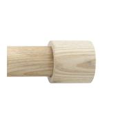 Lot de 2 Embouts Capuchon en Bois Naturel Ø28mm pour barre à rideaux - Boulet