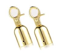 Lot de 2 embouts de corde robustes portables avec crochet, faciles à installer pour une utilisation quotidienne en extérieur sur corde de chanvre et cordons