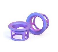 Lot de 2 embouts de guidon ergonomiques pour un confort amélioré sur les vélos de route (violet)