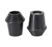 Lot de 2 embouts de pieds de batterie en plastique pour plus de stabilité sur les supports de grosse caisse et compatibilité avec les accessoires d'instrument à percussion (PJ021)