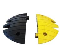 Lot de 2 embouts de ralentisseur HD700-70mm - noir/jaune