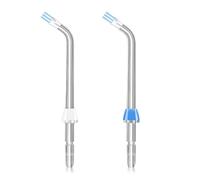 Lot de 2 embouts de rechange pour hydropulseur Waterpik, têtes de rechange compatibles avec l'hydropulseur buccal Waterpik, accessoires de tête de brosse de rechange