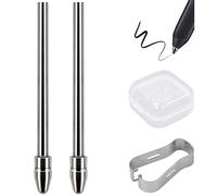 Lot de 2 embouts de rechange pour Samsung S Pen, Titanium S Series, compatibles avec Samsung Série Note10, Note20, Tab S6, S7, S8, S9 et nouvelles séries S22U, S23U, S25U, avec outils et boîte de
