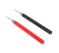 Lot de 2 embouts de sonde de test à ressort isolés de 128 mm pour multimètre Percez facilement le câble d'alimentation et la sonde à ressort facile à utiliser