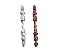 Lot de 2 embouts de tournevis PH2 65 mm à tête cruciforme S3 en acier pour assemblage de meubles CNC, finition rouge et grise