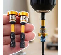 Lot de 2 embouts de tournevis PH2 pour cloison sèche, tournevis de positionnement magnétique, embout de vis à tige hexagonale de 6,35 mm pour vis de placoplâtre, 50 mm