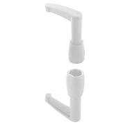 Lot de 2 Embouts d'Espagnolette - Haut et Bas - Composite Blanc - pour Tringle Barre de Volet Battant - Fabrication Française - Embout pour Volet Battant Bois PVC ou Aluminium