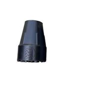 Lot de 2 embouts en caoutchouc pour bâtons de marche, embouts de rechange 22 mm pour bâtons, béquilles et bâtons de marche, antidérapants avec insert en métal, prise extrême