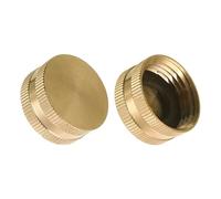 Lot de 2 embouts filetés mâles en laiton pour tuyau d'arrosage de jardin, raccords de tuyau d'eau 1,9 cm