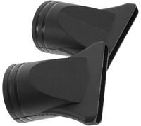 Lot de 2 embouts noirs pour sèche-cheveux professionnels non universels - Buses de rechange étroites pour sèche-cheveux de 4,3 cm à 4,5 cm de diamètre