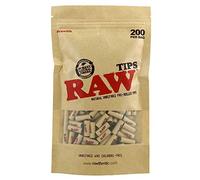 Lot de 2 embouts pré-roulés naturels non raffinés - Sachet de 200