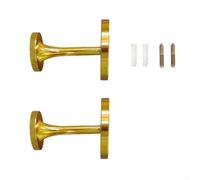 Lot de 2 embrasses de rideaux incurvées modernes en alliage de fer, faciles à installer, crochets élégants et compacts pour salon, chambre à coucher, décoration d'intérieur (D)
