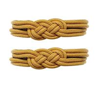 Lot de 2 embrasses de rideaux magnétiques - Crochets de rideaux tressés - Jaune