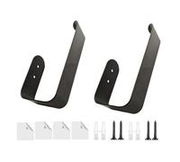 Lot de 2 embrasses de rideaux modernes en fer à fixer au mur pour différents types de fenêtres en fer